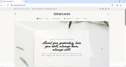 Sitio Web de Interiores